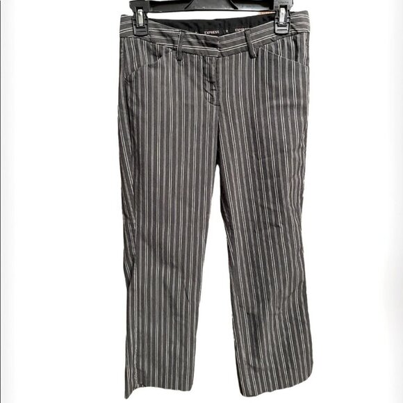 Express Women's Striped Work Pants - Picture 1 of 4